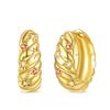 Women's 925 Silver Classic Gold Pearl Inlaid Earrings Elegant Suitable For Engagement Wedding Party Exquisite Jewelry