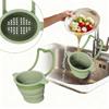 Durable Silicone Silicone Strainer Basket Reusable Sink Colander  Fruit Washing