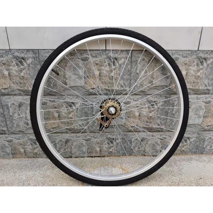 20-Inch 24-Spoke Bicycle Wheelset with Tires, Fully Assembled, Ready to Ship