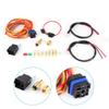 Electric Cooling Fan Wiring Harness Kit Dual Single 165 185 W Thermostat 40 AMP Relay