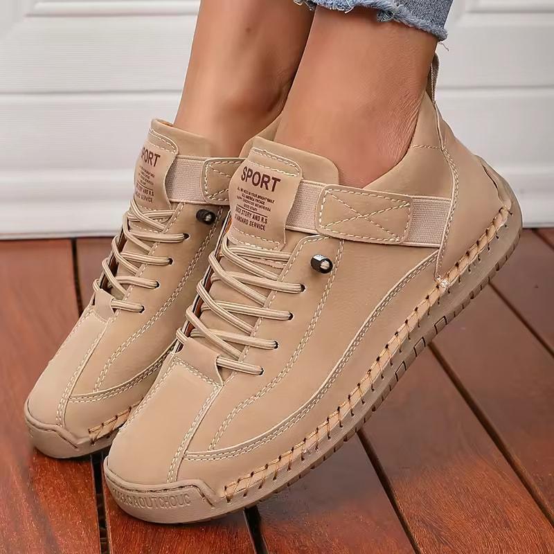 Stivali da Donna Mid Top per l'Estate Stile Britannico Retro Antiscivolo Scarpe da Lavoro Design alla Moda e Lussuoso Mocassini da Coppia