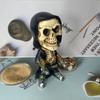 Skeleton Mechanical Harvester Statue Halloween Resin Decoration Gift Holiday