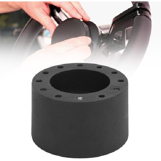 Boat Steering Wheel Hub Adapter, Metal, 3/4 Inch Keyway, 5mm Screw Holes, Compatible with Standard 6 Hole Wheels, Universal Fit for Boats