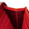Used 11679 Long Zip Wallet 37690 7940 Grain Calfskin Compartment Zip Around Logo Charm Red Unisex from Japan AUTHENTIC