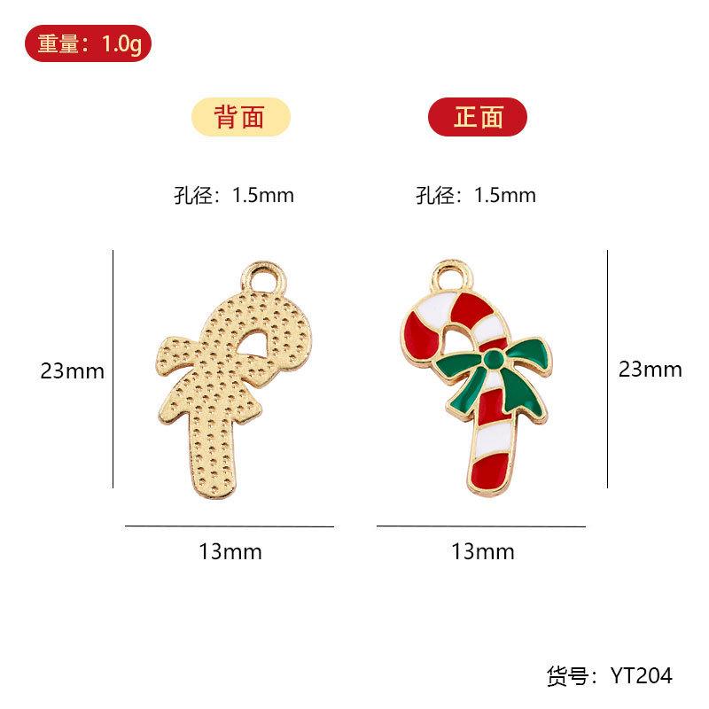 YT zinc alloy oil dripping small pendant, bracelet pendant, Christmas zinc alloy small size pendant