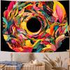 Colorful Vortex Theme Digital printing polyester wall hanging tapestry decorative Living room bedrooms Office background gift
