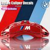 MUSE5 6Pcs Brake Caliper Decals Waterproof Heatproof Vinyl Decals Accessories For BMW E90 G80 M3 G30 M5 F82 F83 F20 F21 G42 F95 F96 G0