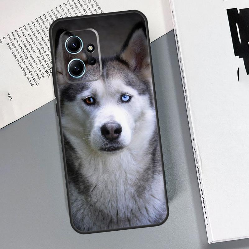 Animal Husky Puppy Case For Xiaomi Redmi Note 14 Pro 10 11 12 13 15 Pro Cover For Redmi 15 13C 12C 10C 14C 15C