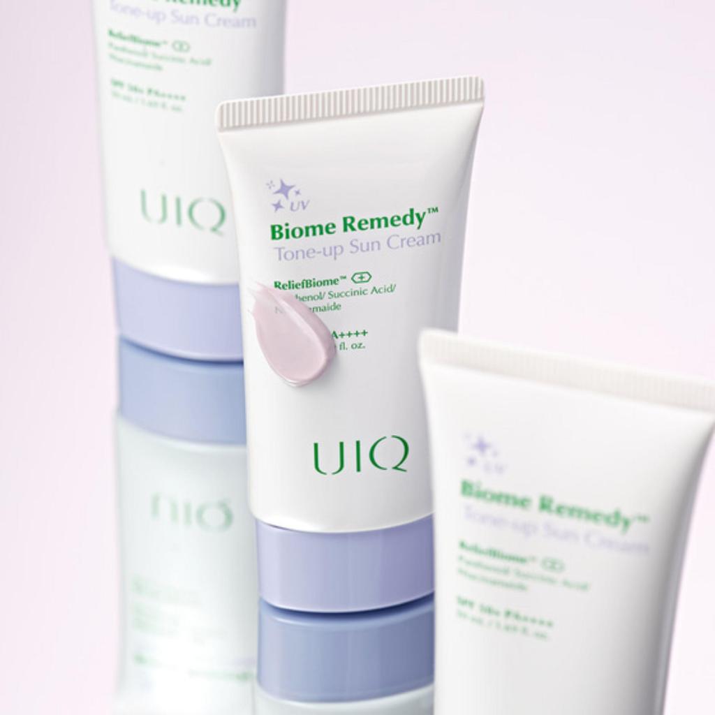 UIQ Biome Remedy Tone Up Sun Cream Purple SPF50+ PA++++ 50ml