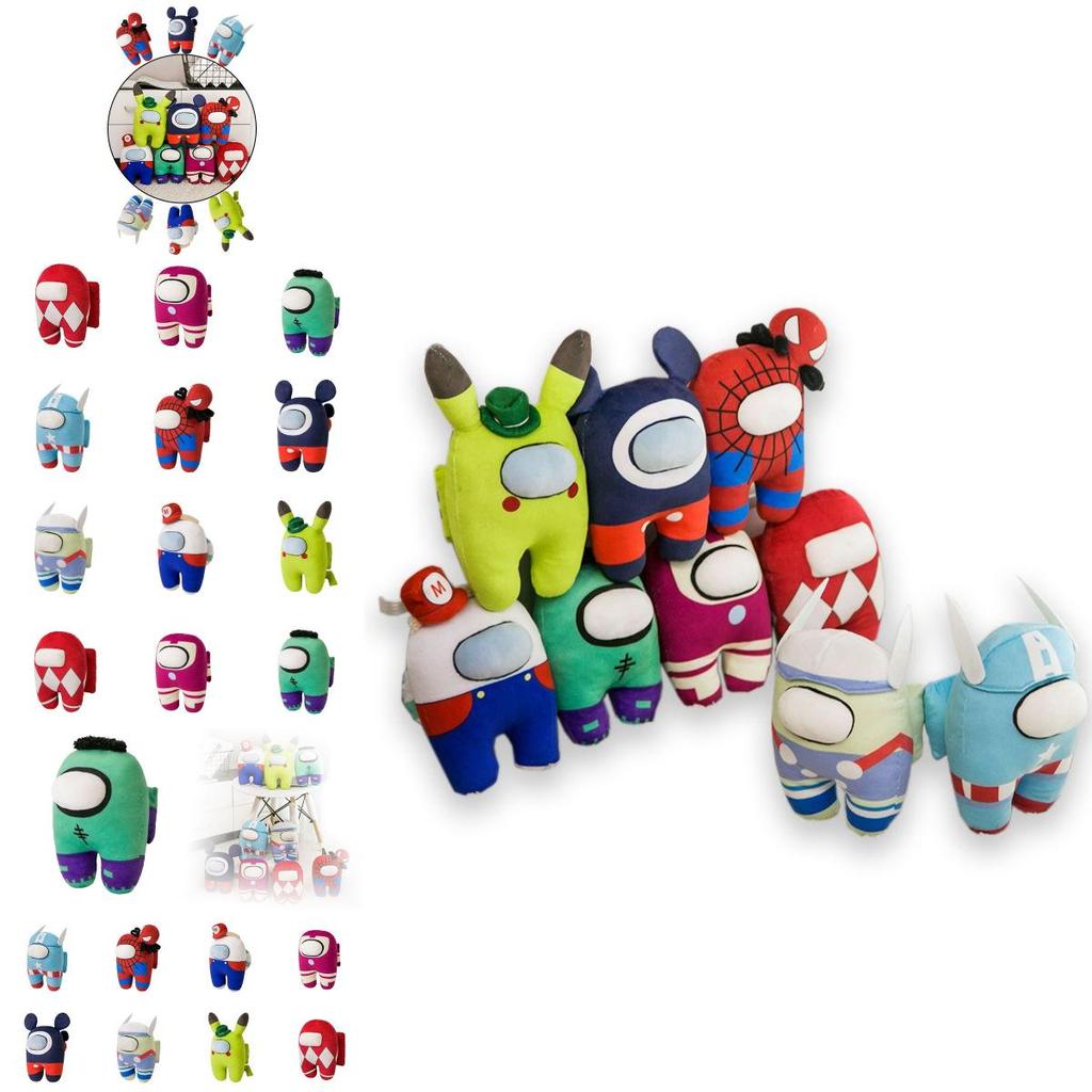 Gioco Us Among Peluche Giocattolo Peluche Ripieno Bambola Pikachu Mario Superman Spiderman