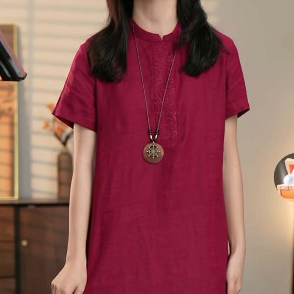 Retro Boho Ethnic Long Pendant Sweater Necklace Wood Beads Women Jewelry Gift