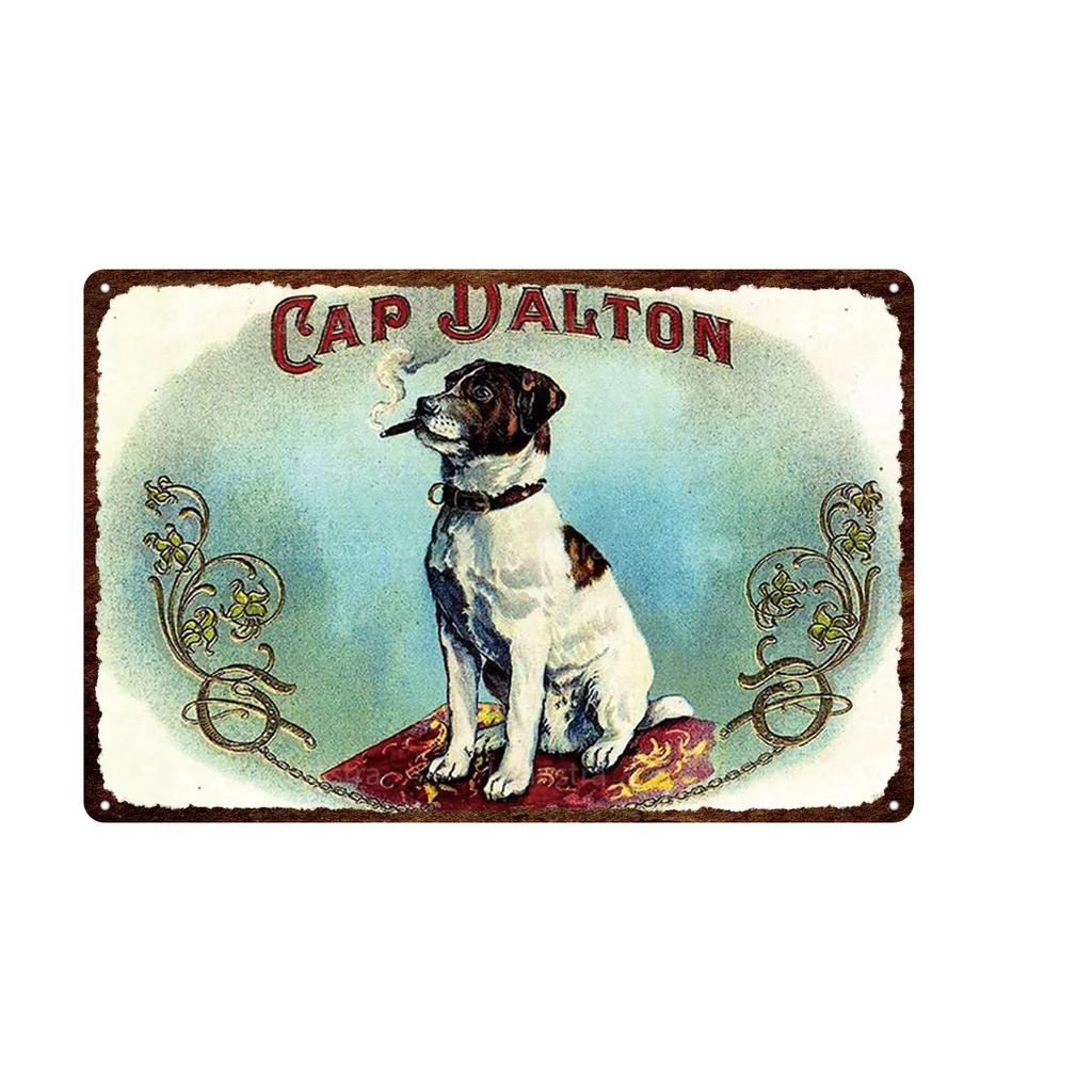 Retro Iron Painting Metal Plaque Attention Animals Dog and Cat Wall Decor Art Poster Tin Signs Bar Home Decoration Painting