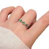 New Chinese Cold Feeling Chalcedony Gourd Water Drop Ring Female Personality Light Luxury Retro Elegant Versatile Ring Ring