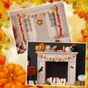 Sumind 24 Sets Fall Leaves Ornaments Decorations Autumn Fall Craft Kit for Kids Sets Owl Cutouts DIY Fun Pumpkin Owl Decoration Home Activities for