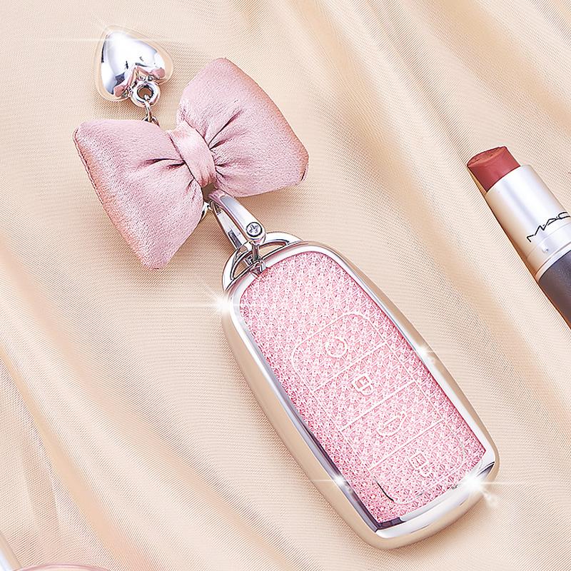 Luxury Diamond Pattern Tpu For Chery Jaecoo J7 J8 7 Tiggo 8Plus 8 5 Plus 7Pro Max Omoda 5 C5 Arrizo Car Key Case Cover Fob Bag