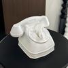 Rotary Phone Tissue Holder Nostalgic Landline Phone Tissue Box Cover Retro Landline Tissue Dispenser for Home Living Room Bedroom Desktop Decor