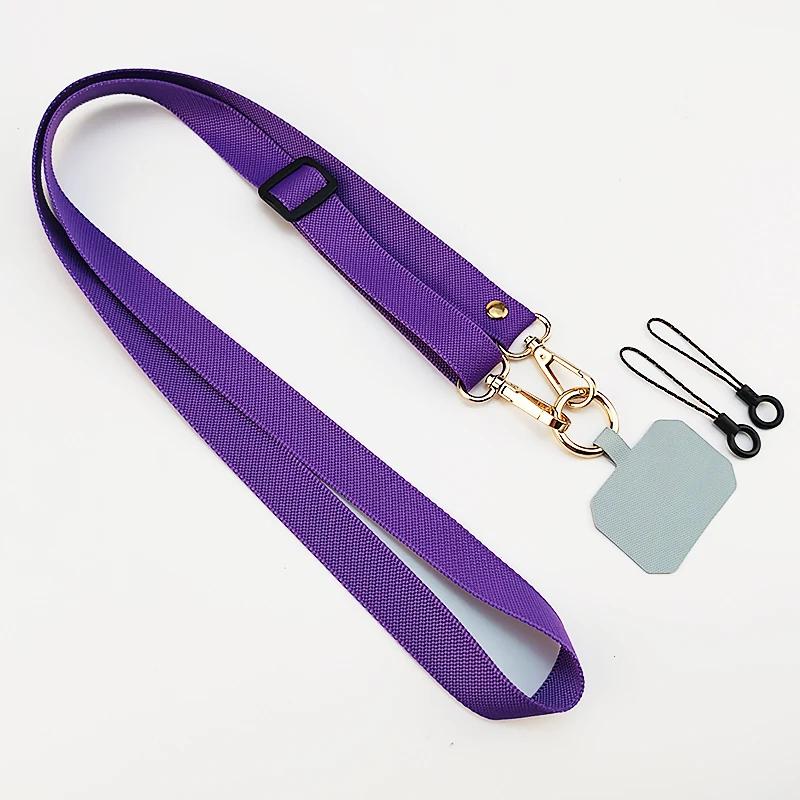 Universal Adjustable Crossbody Phone Lanyard Strap Neckband Mobile Phone Rope Neck Straps Cell Phone Case Anti-lost Lanyards