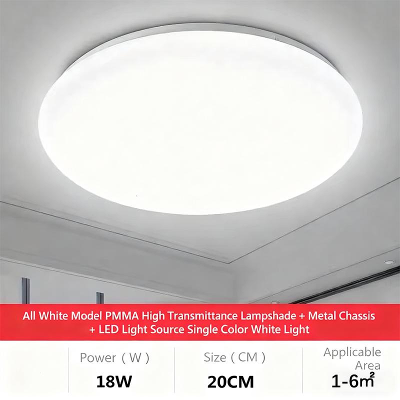 

Modernity LED ceiling lamp household energy-saving bedroom lamp round suitable for living room and bedroom area LED indoor light 7.87inch