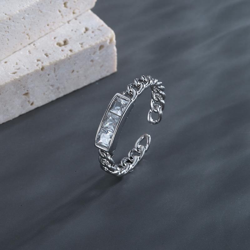 Lindon Classic Copper Alloy Zirkónový prsteň Dámske šperky Svadobný darček na párty