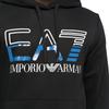 Emporio Armani EA7 SS23 Letter Print Hooded Casual Sweatshirt Men Sweatshirt Black 3RPM13-PJLSZ-1200