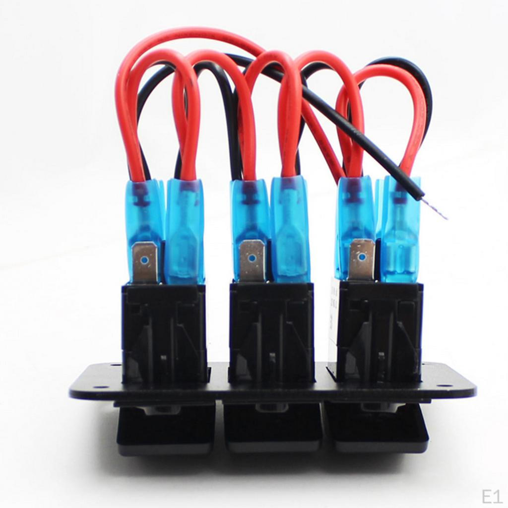 12V / 24V 3 Gang Car Charger for boat Switch Panel