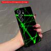 2DFlat Samsung Phone Case Neon Green Geometric Grid Phone Case Applicable To Galaxy S22 S23 S24 S25ULTRA S26 A12 A13 A14 A15 A16