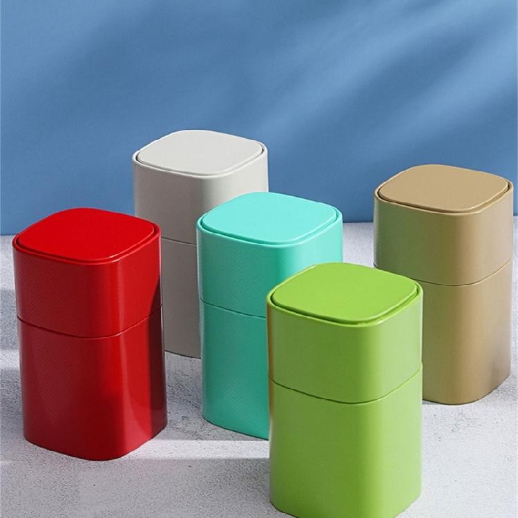 Loose Tea Storage Oil Painting Pattern Coffee Storage Container Tea Canister Can