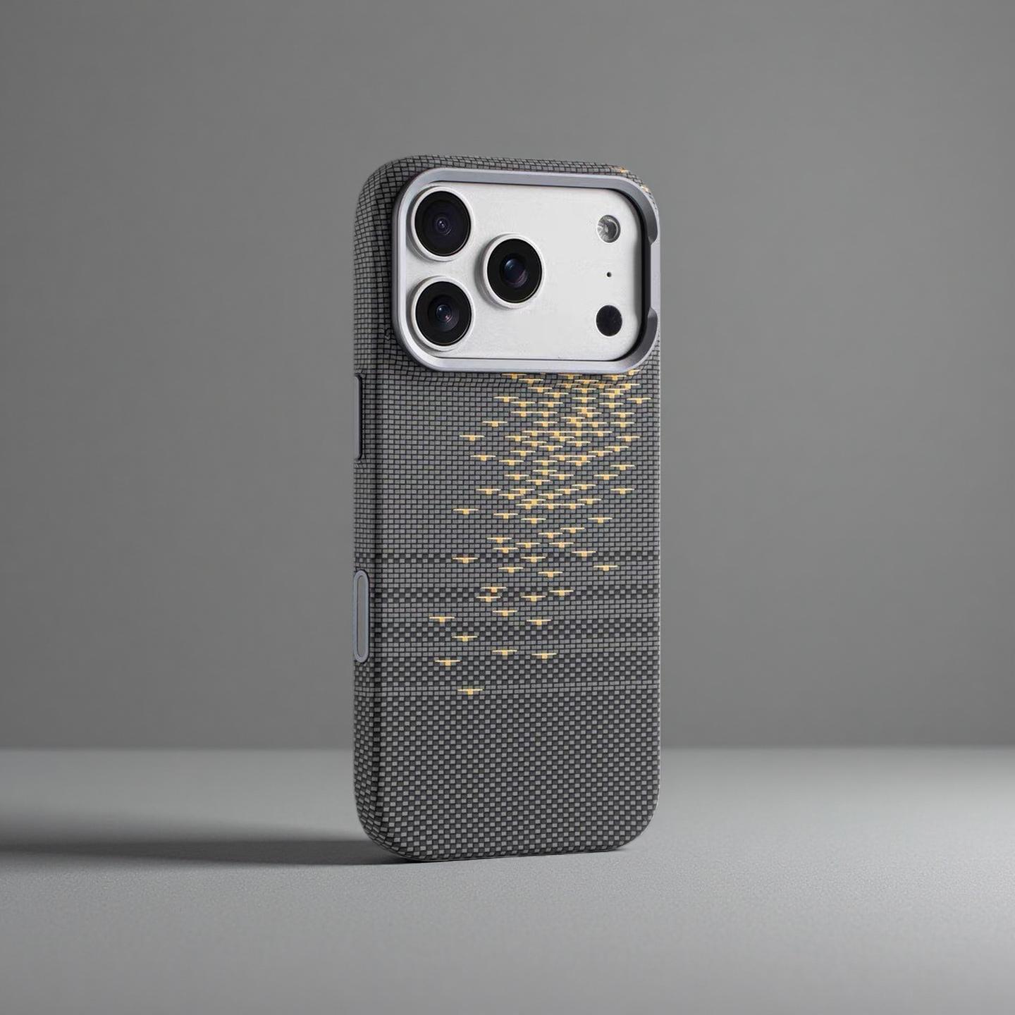 

Embossed Magnetic Phone Case for iPhone 17 PRO MAX - Floating Light Ripples, Drop-Proof, High-End Feel iPhone 15