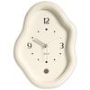 Wooden Clock Ins Simple Desktop Decoration Home Cream Style Clock Living Room Entrance Desk Clock Fun Decoration Bedroom Clock