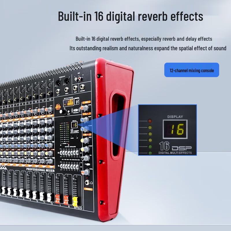 Weishu TY-660-8 Professional 8-Channel Mixing Console Amplifier (CN Version)