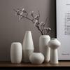 Wasabi Style Creative Dried Flower Arrangement White Brushed Ceramic Vase Ornaments Living Room Restaurant Home Decoration Hot
