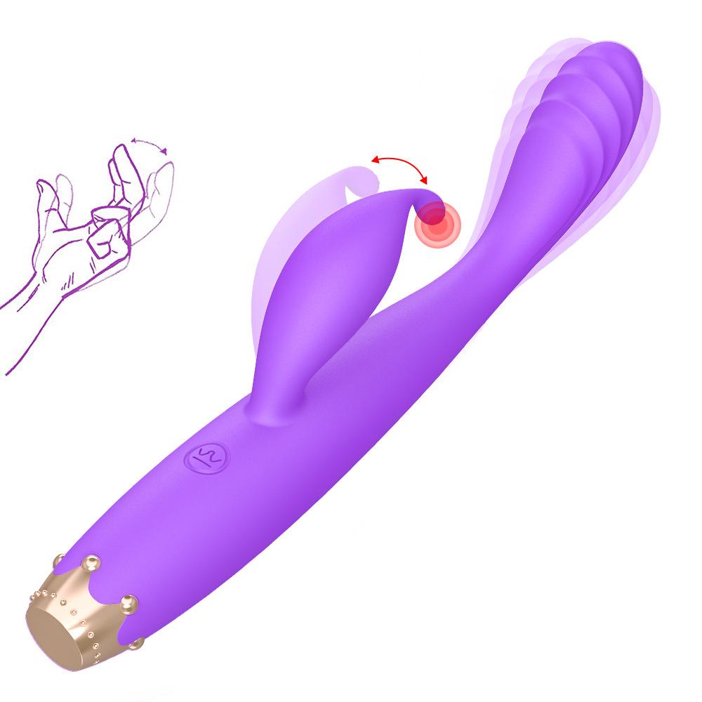 Женский вибратор Crown Point Tidal Pen, двуглавый AV-вибратор-тизер, мастурбатор с яйцом, секс-игрушка