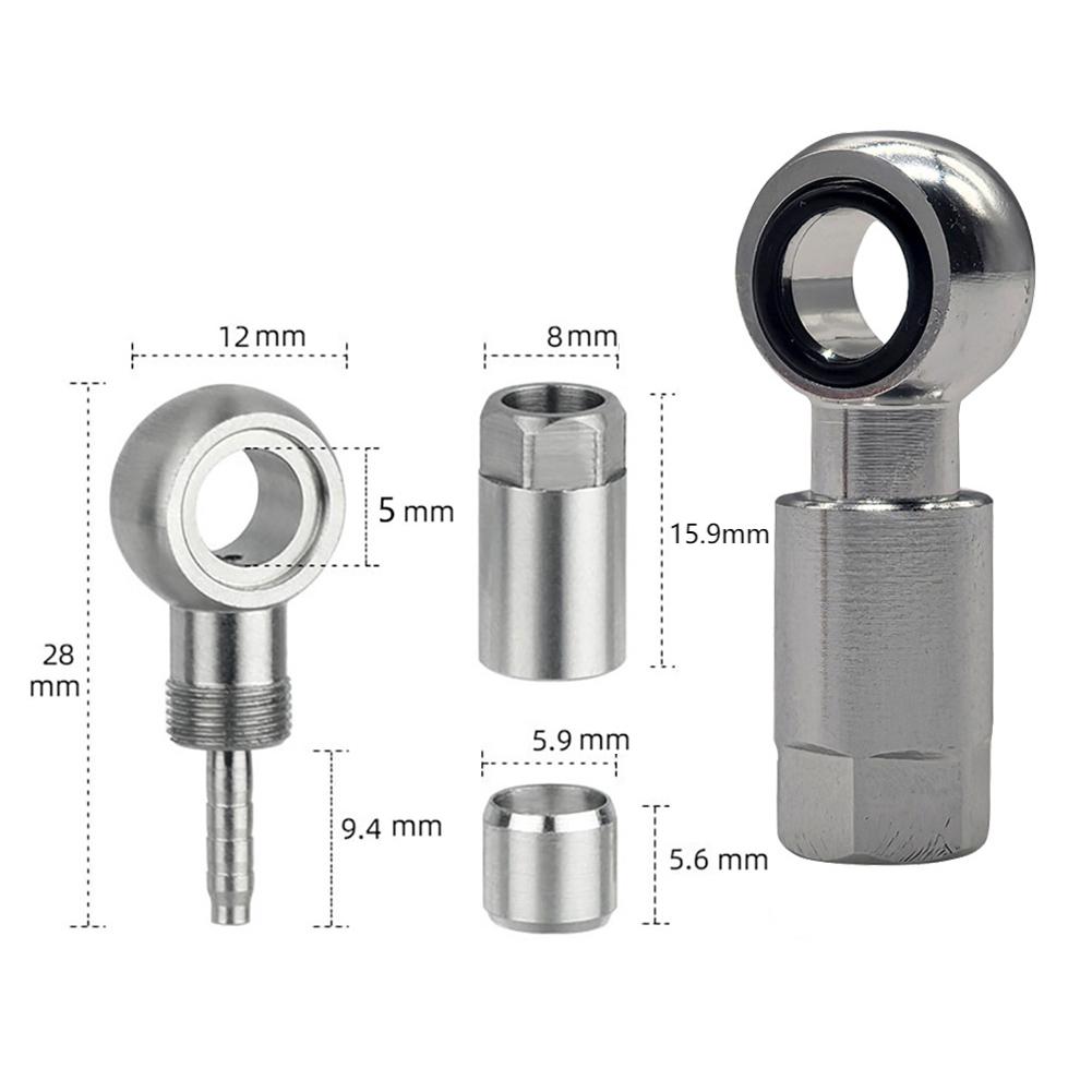 1 Connector Insert Included Bike Hydraulic Brake Kit Brake Hose Connector