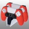 PlayVital PS5 Controller Ergonomic Soft Controller Silicone Grip Case with Thumbstick Compatible with PS5 Controller Charging Stand Edition Passion