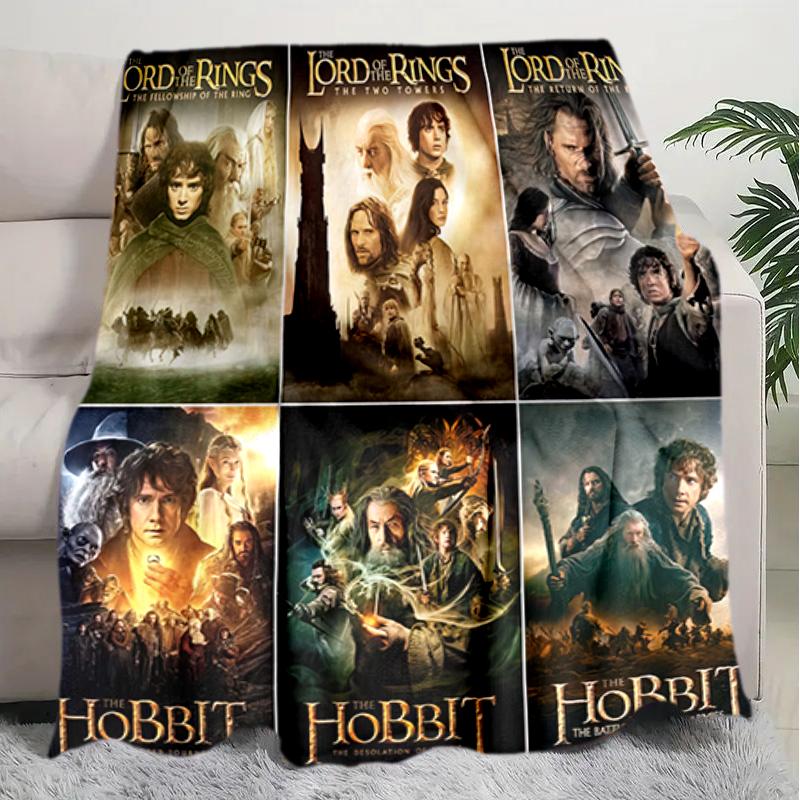 1PC The Lord of the Rings blanket, all-season lightweight home office outdoor nap multifunctional blanket, Christmas gifts