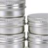 24pcs Storage Jar Powder Aluminum Case 10ml Gel Paste Powders Container Cosmetic Powder Threaded Jar