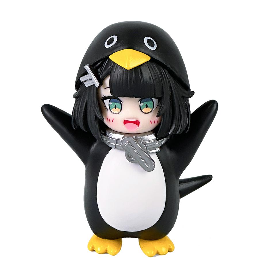 8CM Arknights Figuur Penguin Administrator Goo Goo Gaga PVC Anime Kawaii Actiefiguren Verzameling Model Standbeeld Speelgoed Cadeau