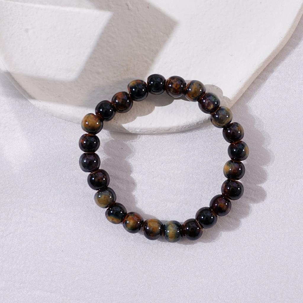 Ceramic new fashion flower glaze bead bracelet multi-color leisure ethnic style student