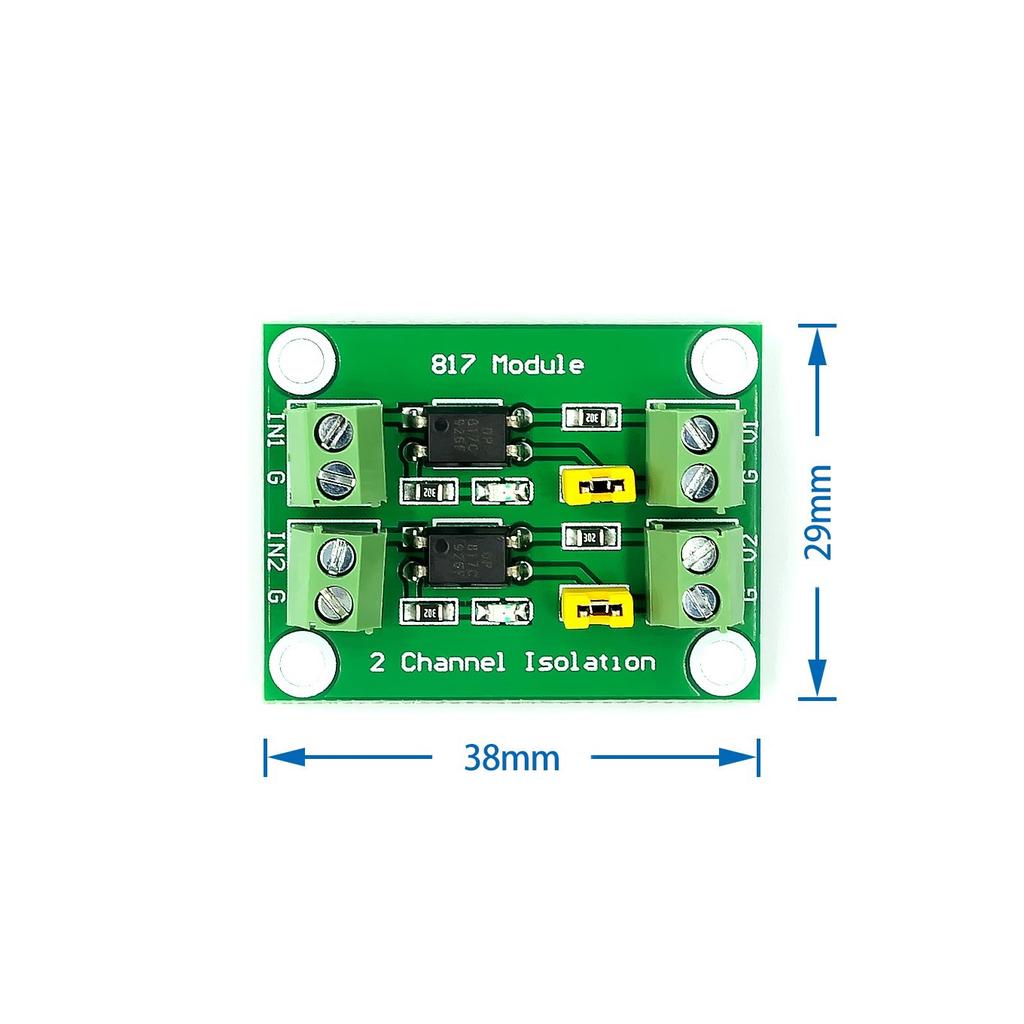 PC817 1 2 4 8 Channel Optocoupler Isolation Board Voltage Converter Adapter Module 3.6-30V Driver Photoelectric Isolated Module for daily use