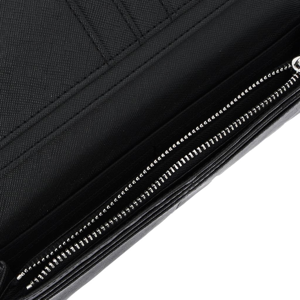 Admiral ADLI-02 Men's Business Bifold Wallet with I-Zip Pocket, Slim and Lightweight Design (Black)