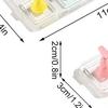 5/10 Grid Clear Acrylic Nail Display Stand, Non-Magnetic Press On Nail Holder