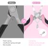 NEWACALOX Mini Jewelry Pliers Carbon Steel Jewelry Plier Sets Round Curved Needle Nose Beading Tool Kit for DlY Jewelry Making