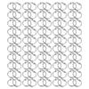 A84E-100Pcs Loose Leaf Binder Rings Key Rings Book Rings Binder Rings For Scrapbook/Album/Craft