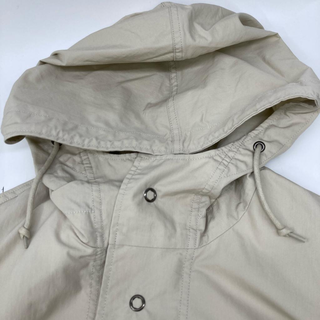 MHL. 596-2110500 Ivory Washed Cotton Nylon Snow Parka Jacket S IvoryUsed