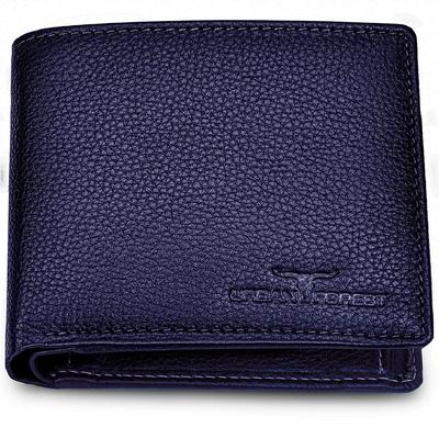 Stan Blue Minimalist Leather Wallet for Men