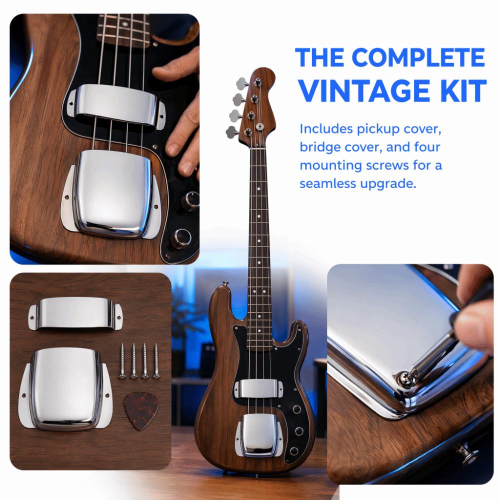 With Screws Bass Pickup Cover Silver Color Electric Bass Accessories For Bass Guitar