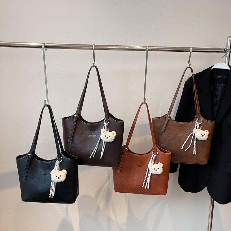 PU Tragetasche Damen Große Kapazität Schultertasche Unterarmtasche