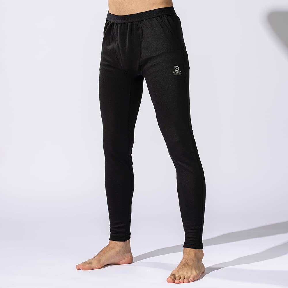 Otafuku Gloves Heat Boost Long Winter Tights Size L Men's (Warm, Sweat-Wicking, Quick-Drying, Deodorizing, Front-Opening, Compression) JW-183 Black,