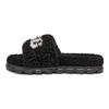UGG Cozetta Curly Graphic Negru (Femei) Pantofi de damă 1132891-BLK