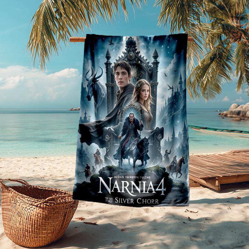 Ultra-Soft Beach Towel with The Chronicles of Narnia Theme,Ideal for Pool - Camping, Diving - Perfect Travel Essential, Vibrant Beach Towel.